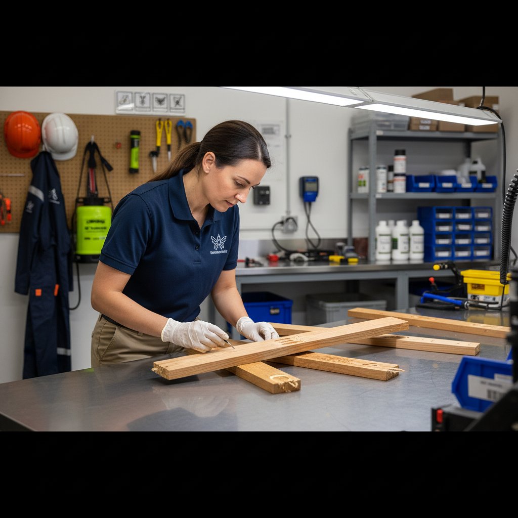 Timber decking termite treatment